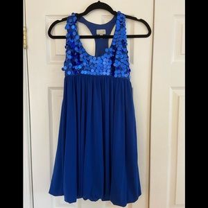 A+D Alexandra Dillion super cute formal dance dress size zero royal blue